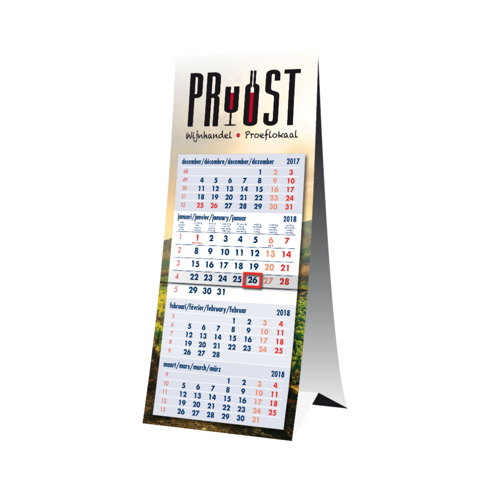 daar ben ik het mee eens Structureel Doe mijn best 1 | Driemaands-bureaukalenders Drukken & Bestellen? | NR1PRINT.nl