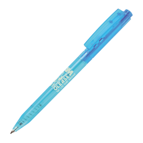 Lichtblauwe basic pen bedrukken en bestellen