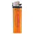 Oranje  transparante aanstekers met logo bedrukken