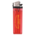 Rode transparante aanstekers met logo bedrukken